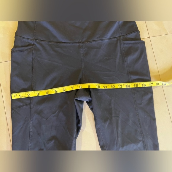 RBX Leggings Capri 3/4 Length Black High Waisted Pockets - Picture 11 of 16